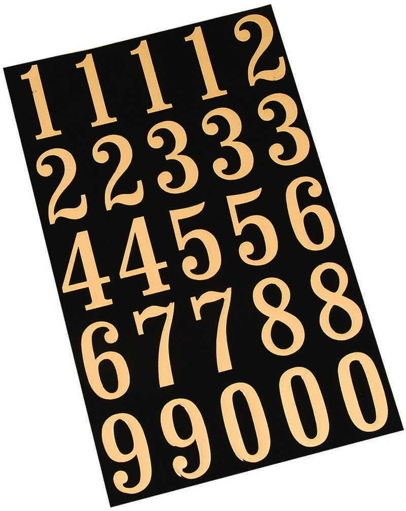 Hy-Ko Packaged Numbers & Letters, DIY Address Number Stickers for Deliveries and Navigation, Self-Adhesive House Decals for Siding, Door, Mailboxes